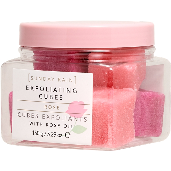 Sunday Rain Rose Exfoliating Cubes (Bilde 2 av 3)