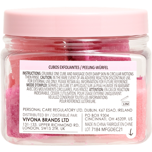 Sunday Rain Rose Exfoliating Cubes (Bilde 3 av 3)