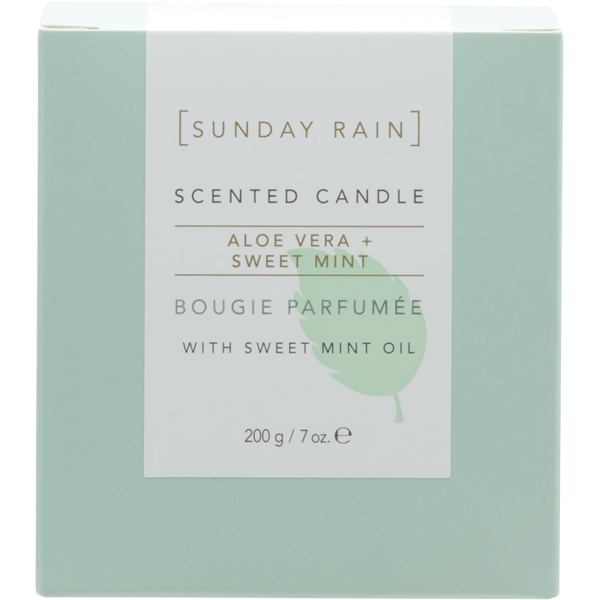 Sunday Rain Aloe & Sweet Mint Candle (Bilde 4 av 5)