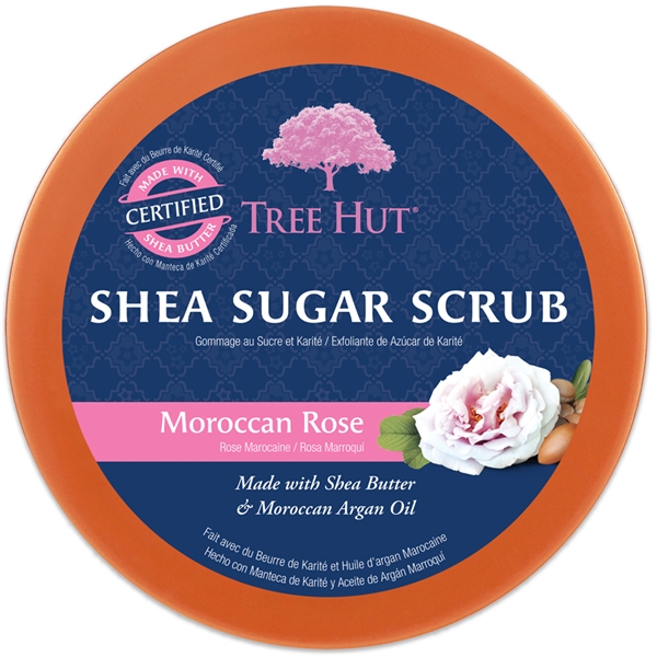 Tree Hut Shea Sugar Scrub Moroccan Rose (Bilde 2 av 2)