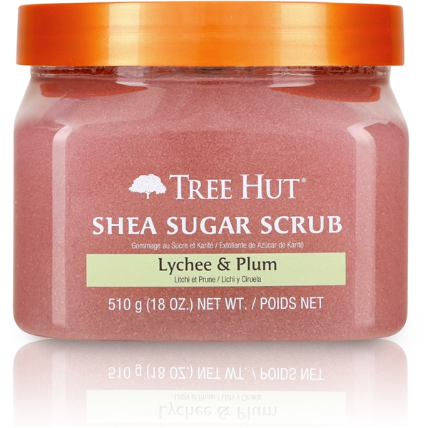 Tree Hut Shea Sugar Scrub Lychee & Plum (Bilde 1 av 2)
