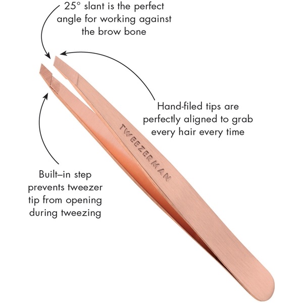 Tweezerman Rose Gold Slant Tweezer (Bilde 4 av 8)