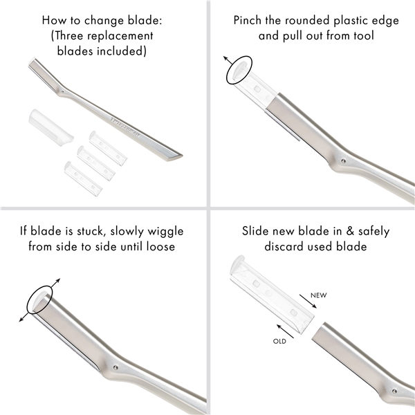 Tweezerman Facial Razor Replacement Blades (Bilde 2 av 4)