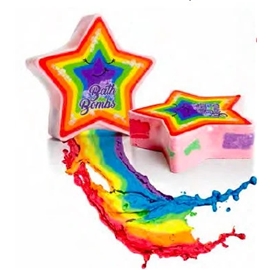 Bath Fizzer Rainbow Star 100 gram