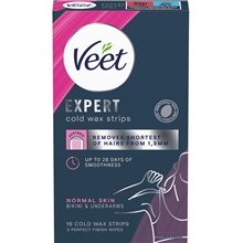 16 stk - Veet Bikini And Underarm Wax Strips