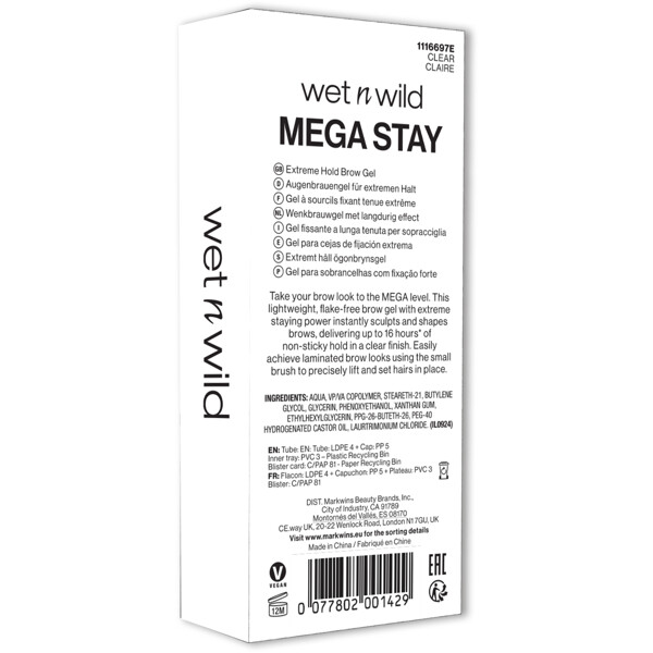 Wet n Wild Mega Stay Extreme Hold Brow Gel (Bilde 8 av 8)
