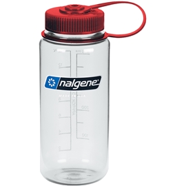 Nalgene 0,5 l Wide Mouth Sustain Clear with Red Cap