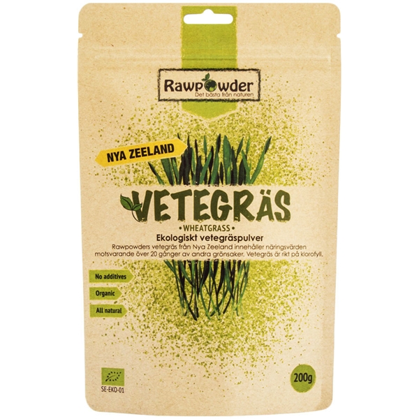 Rawpowder Vetegräs NZ EKO