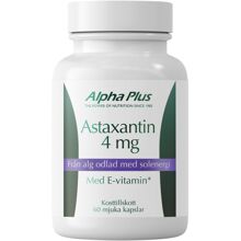 Alpha Plus Astaxantin 4 mg 60 kapsler