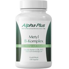 Alpha Plus Metyl B-komplex 100 kapsler