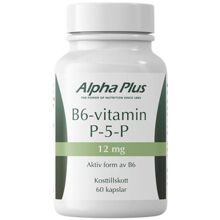 Alpha Plus B6-vitamin P-5-P 12mg 60 kapsler