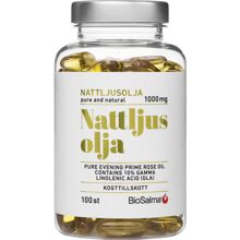 Biosalma Nattljusolja 10% GLA 1000mg