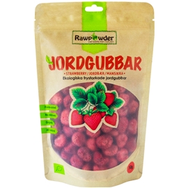 Rawpowder Jordgubbar Hela Frystorkad 50 gram