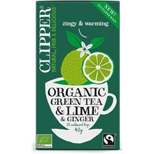 20 poser - Clipper Green Tea Lime and Ginger