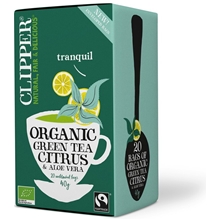 20 poser - Clipper Green Tea Citrus Aloe Vera