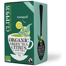 Clipper Green Tea Citrus Aloe Vera 20 poser