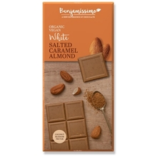 Choklad Vit Salt Karamell & Mandel 70 gram