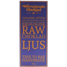 50 gram - WerChoklad RAW Ljus