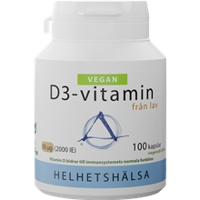 100 kapsler - D3-vitamin Vegan 50 mcg