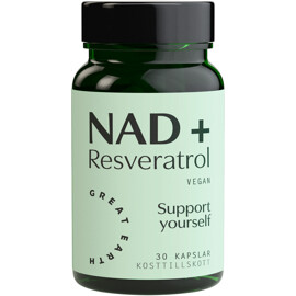 Great Earth NAD+ Resveratrol 30 kapselia