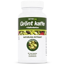 60 kapsler - Grönt kaffe + Hallonketon