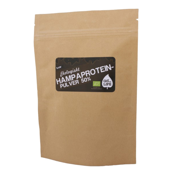 Hampapulver 50% protein Raw Eko (Bilde 1 av 2)