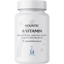 Holistic A-vitamin - 3 mg retinylpalmitat 90 kapsler