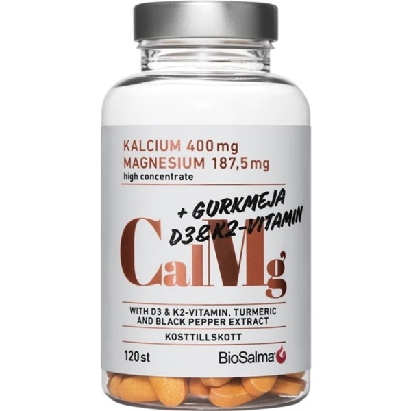 BioSalma Kalcium & Magnesium 400/187,5 mg 120t