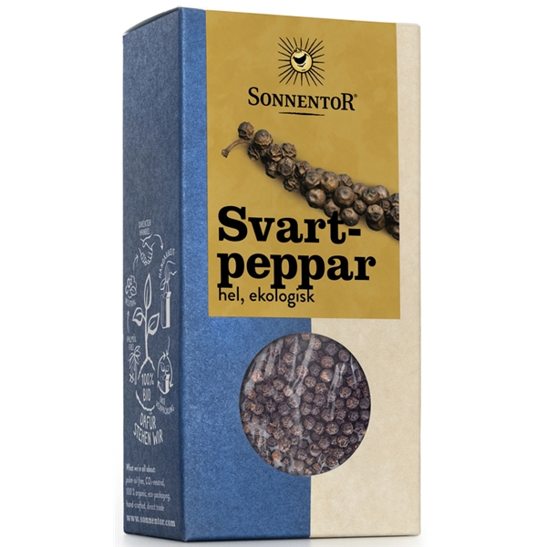 Sonnentor Svartpeppar Hel