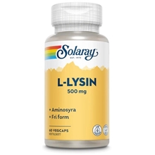 60 kapsler - Solaray L-lysin