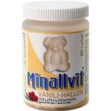 60 tabletter - Vanilje - Minallvit