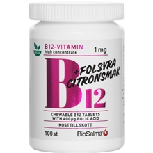 BioSalma B12-vitamin 1mg + folsyra