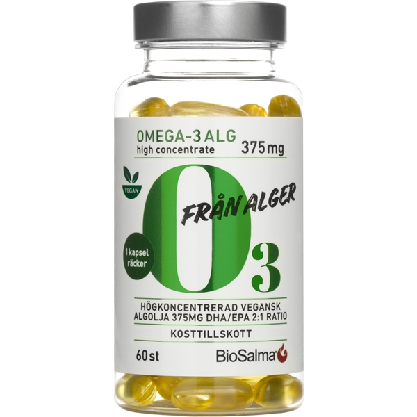 BioSalma Omega-3 av Alg 375mg DHA/EPA