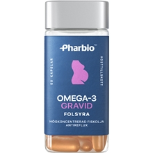 50 kapsler - Omega-3 gravid