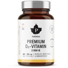 Pureness Premium D3-vitamin 2000 IE 60 kapsler