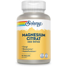 90 kapsler - Solaray BioCitrate Magnesium