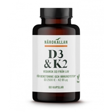 60 kapsler - D3 + K2 Vitamin