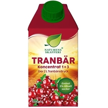 0.5 liter - Tranbärskoncentrat 1+3