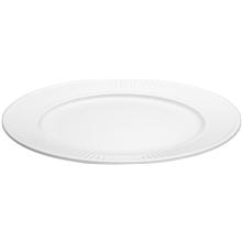 31.5 cm - Hvit - Plissé tallerken flat