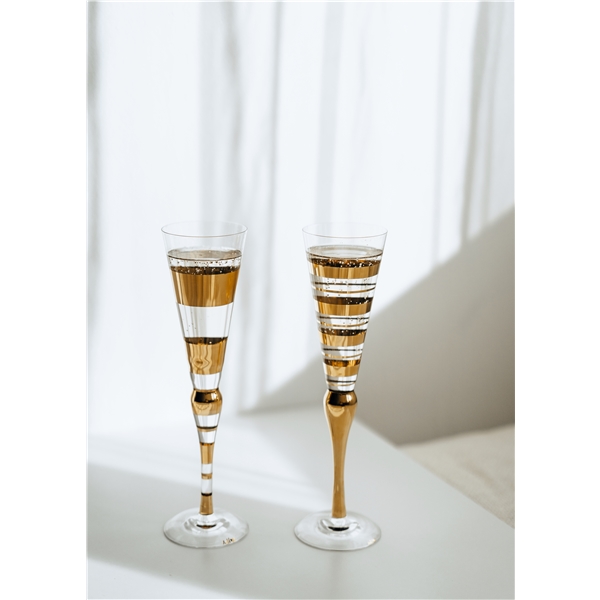 Clown Gold Champagneglass 2-pack (Bilde 2 av 4)