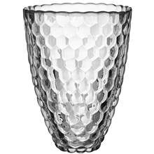 20 cm - Transparent - Hallon Vase klar