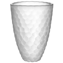 16 cm - Frostet - Hallon Vase frostet