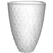 20 cm - Frostet - Hallon Vase frostet