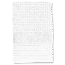 50X100 cm - Hvit - Håndkle Check 50x100 cm