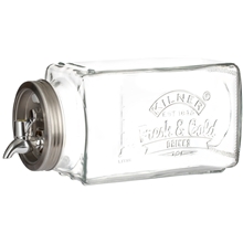 1 set - Kilner Tappekransbeholder Kjøleskap