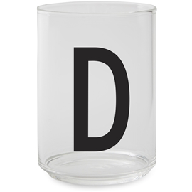 Design Letters Dricksglas A-Z D