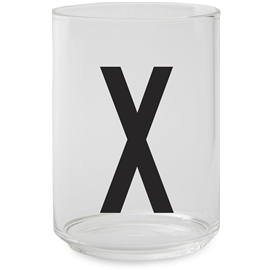 Design Letters Dricksglas A-Z X