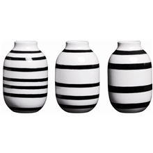 Sort - Omaggio Vase 8 cm 3-pack