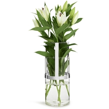 Hold vase stor Sølv