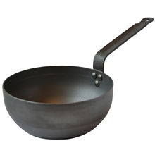 24 cm - Mauviel Kullstål sautepanne